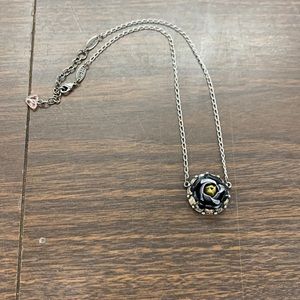 Sabika Black Flower Necklace